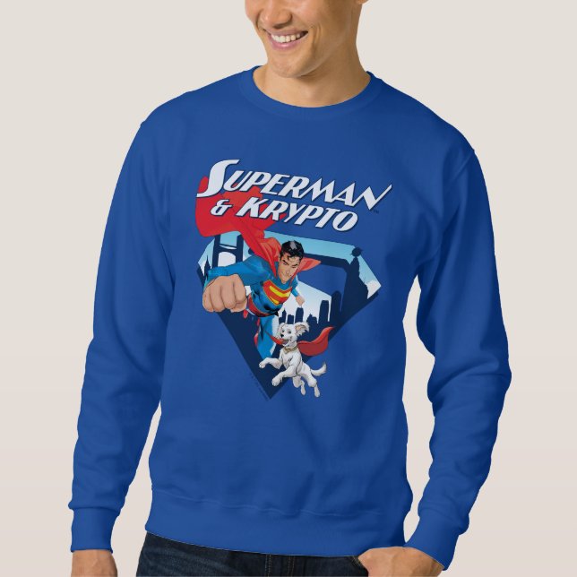 Superman & Krypto Soar Sweatshirt (Front)
