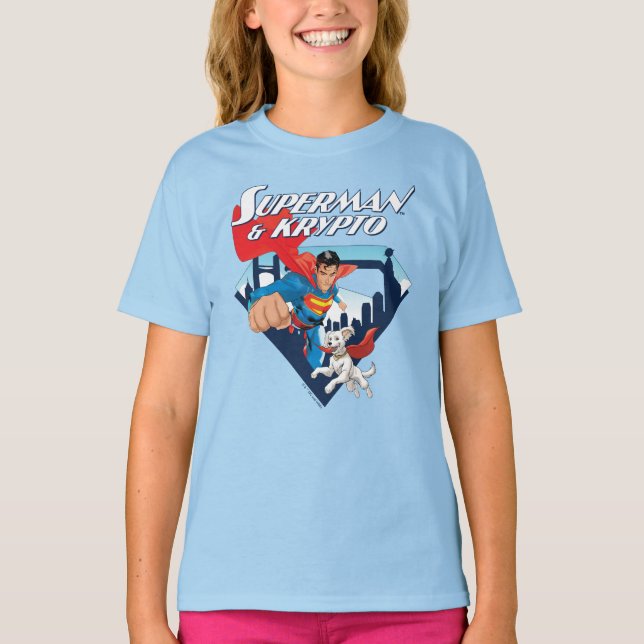 Superman & Krypto Soar T-Shirt (Front)