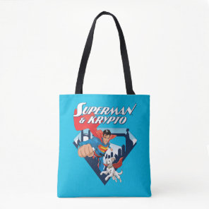 Superman & Krypto Soar Tote Bag