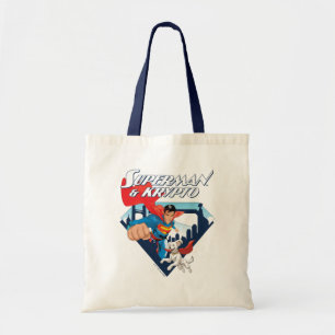Superman & Krypto Soar Tote Bag