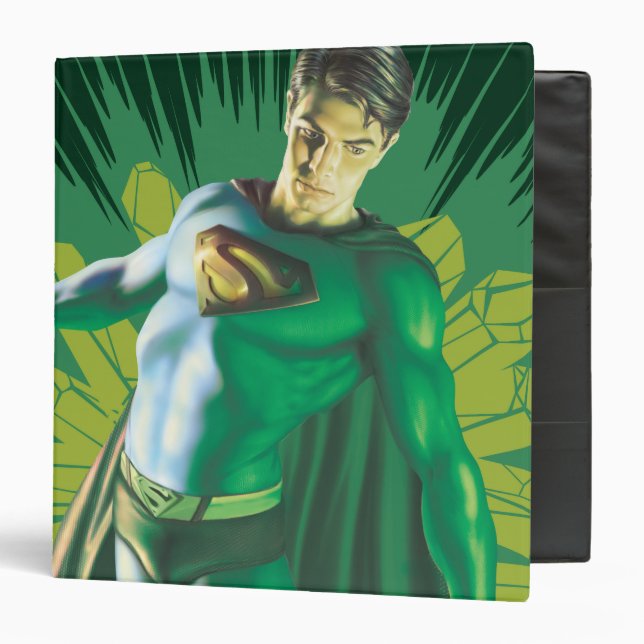 Superman Kryptonite Crisis 3 Ring Binder (Front/Inside)