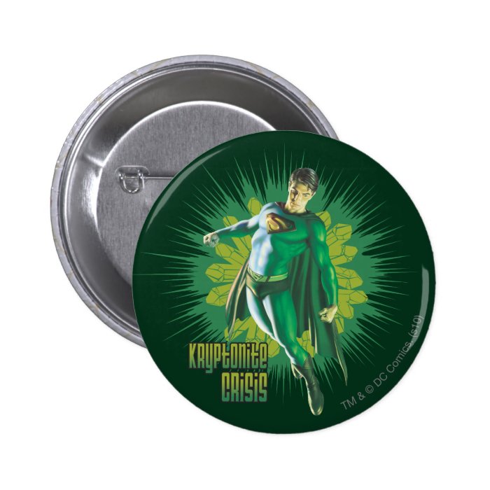 Superman Kryptonite Crisis Buttons