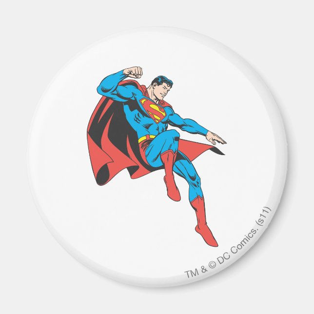 Superman Lands Lightly Magnet (Front)