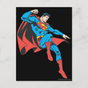 Superman Lands Lightly Postcard