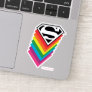 Superman Layered Rainbow Logo Sticker