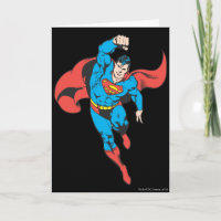 Superman Left Fist Raised Card