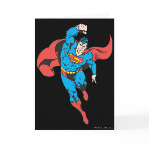 Superman Left Fist Raised Card
