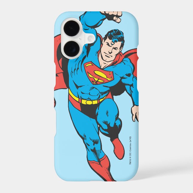 Superman Left Fist Raised Iphone Case (Back)