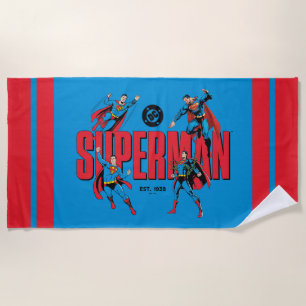 Superman Legends Forever Graphic Beach Towel