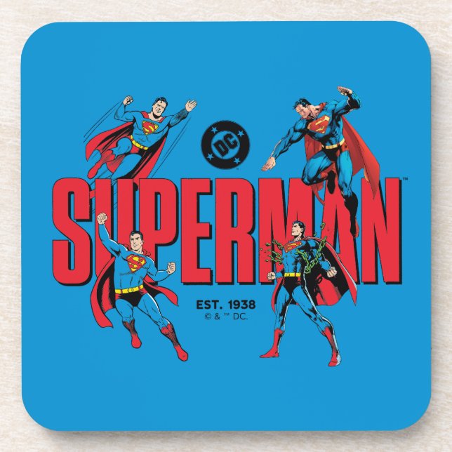 Superman Legends Forever Graphic Beverage Coaster (Front)