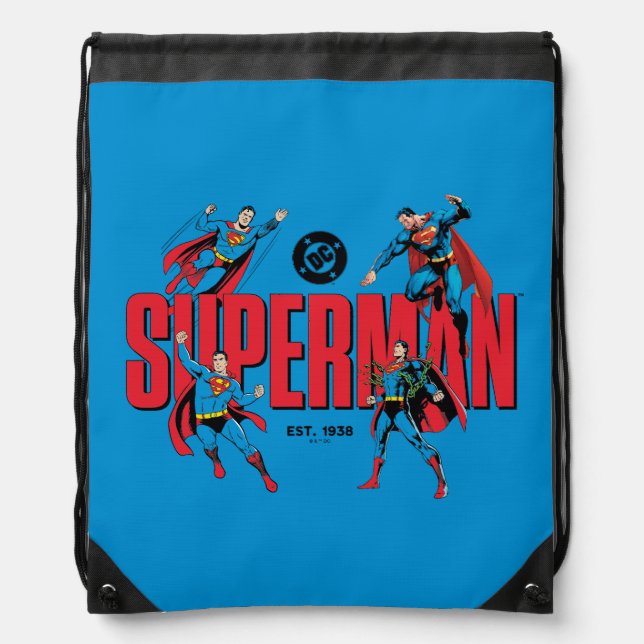 Superman Legends Forever Graphic Drawstring Bag (Front)