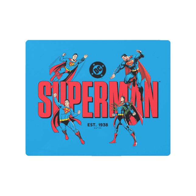 Superman Legends Forever Graphic Metal Print (Front)