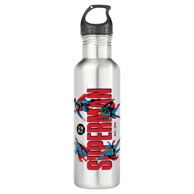 Superman Legends Forever Graphic Stainless Steel Water Bottle (Front)