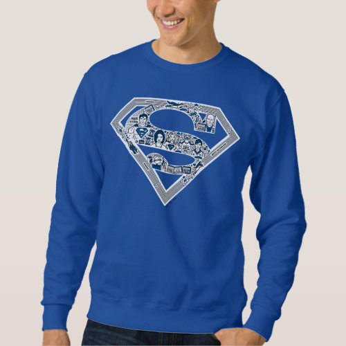 Superman Logo Doodle Art Sweatshirt