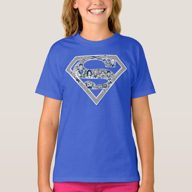 Superman Logo Doodle Art T-Shirt (Front)