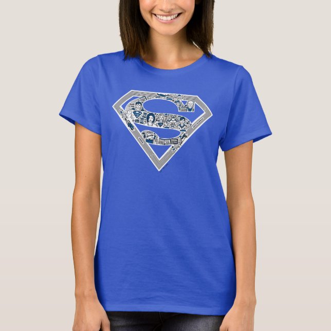 Superman Logo Doodle Art T-Shirt (Front)