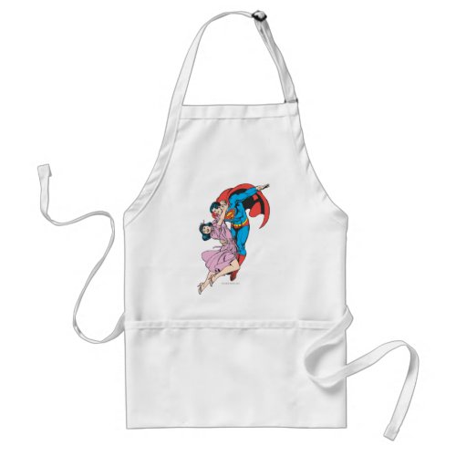 Superman  Lois in Pink Adult Apron