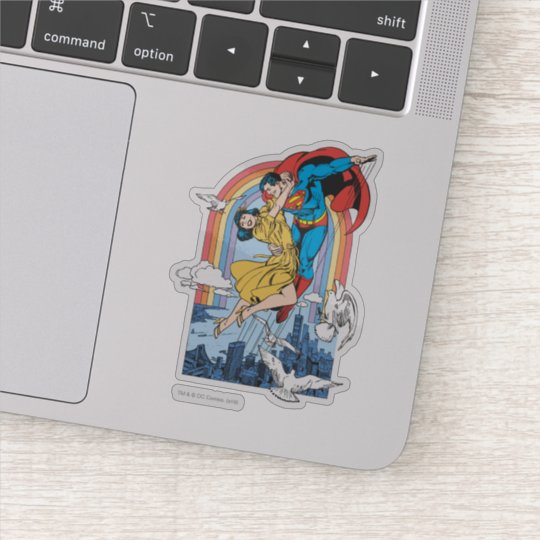 Superman & Lois in Yellow Sticker | Zazzle.com