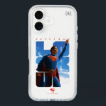 Superman Look Up Pose iPhone 16 Case<br><div class="desc">Feel the power and hope of Superman with this striking, cinematic-style design! Featuring the Man of Steel confidently raising his fist toward the sky, this artwork is layered over the bold typographic message “LOOK UP”—reminding us all to aim higher. The design blends clean modern lines with an epic superhero stance,...</div>
