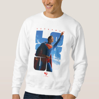 Superman Look Up Pose Sweatshirt