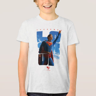 Superman Look Up Pose Tri-Blend Shirt
