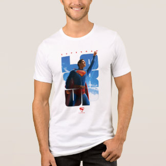 Superman Look Up Pose Tri-Blend Shirt