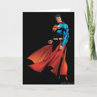 Superman Looks Front Card