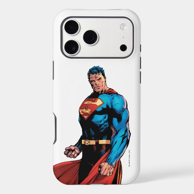 Superman Looks Front Iphone Case (Back)
