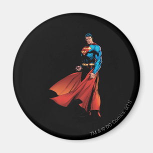 Superman Looks Front Magnet