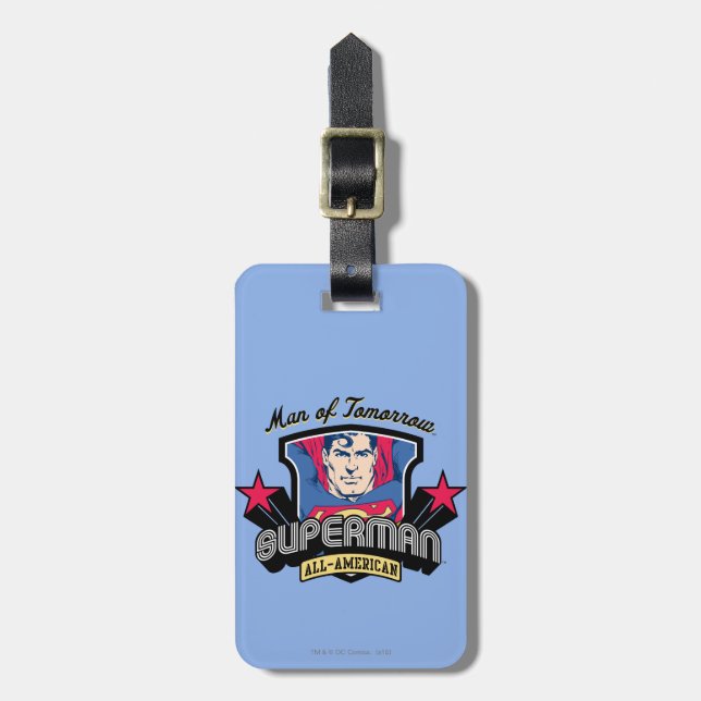 Superman - Man of Tomorrow Luggage Tag (Front Vertical)