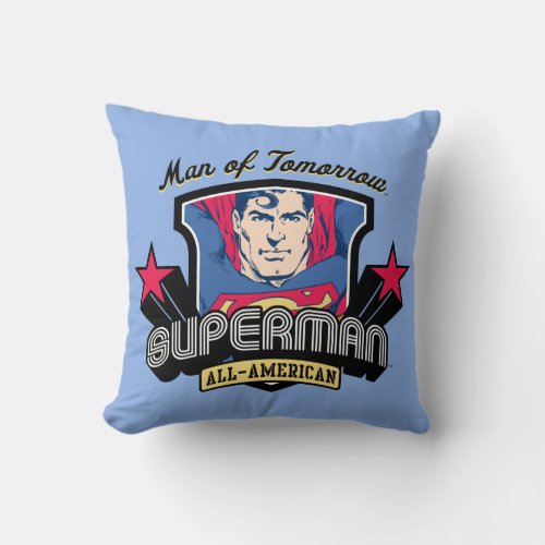 Superman _ Man of Tomorrow Throw Pillow