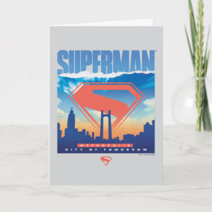 Superman Metropolis Skyline Card
