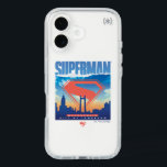Superman Metropolis Skyline iPhone 16 Case<br><div class="desc">Step into the “City of Tomorrow” with this vibrant Superman tribute featuring the iconic Metropolis skyline at sunset. A glowing red Superman “S” shield hovers boldly over the cityscape, backed by a dreamy sky of soft oranges, blues, and starlit clouds. The torn-paper effect at the top adds a cool layered...</div>