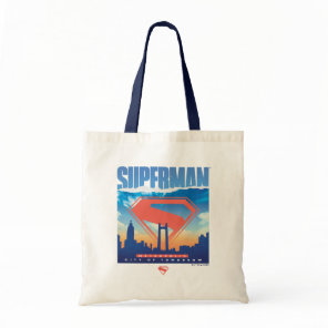 Superman Metropolis Skyline Tote Bag
