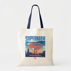 Superman Metropolis Skyline Tote Bag