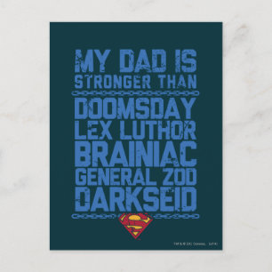 Superman - My Dad is Stronger Than... Postcard