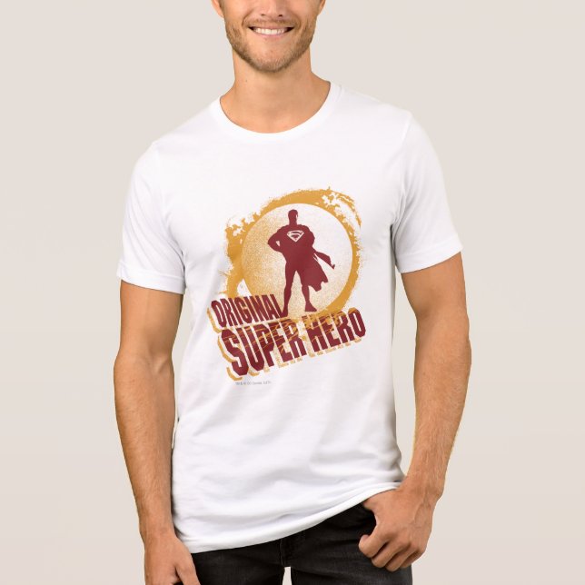 Superman Original Super Hero Tri-Blend Shirt (Front)