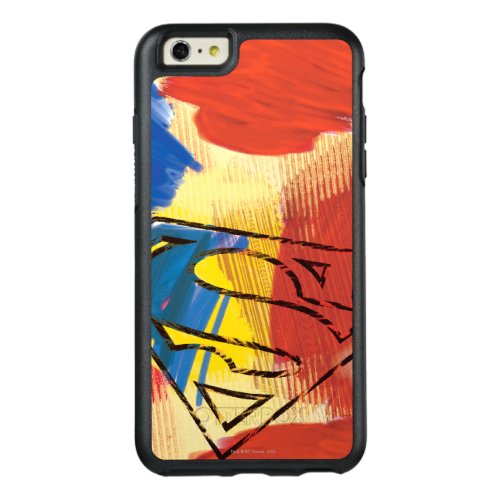 Superman Painted Logo OtterBox iPhone 66s Plus Case