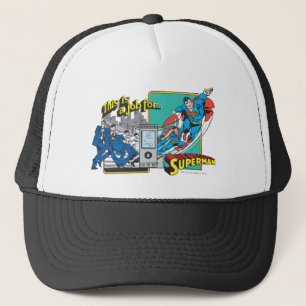 Superman Phonebooth Trucker Hat