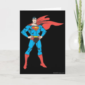 Superman Posing Card