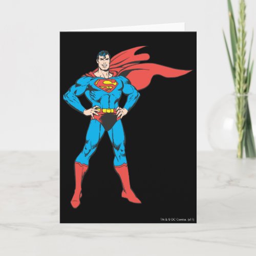 Superman Posing Card