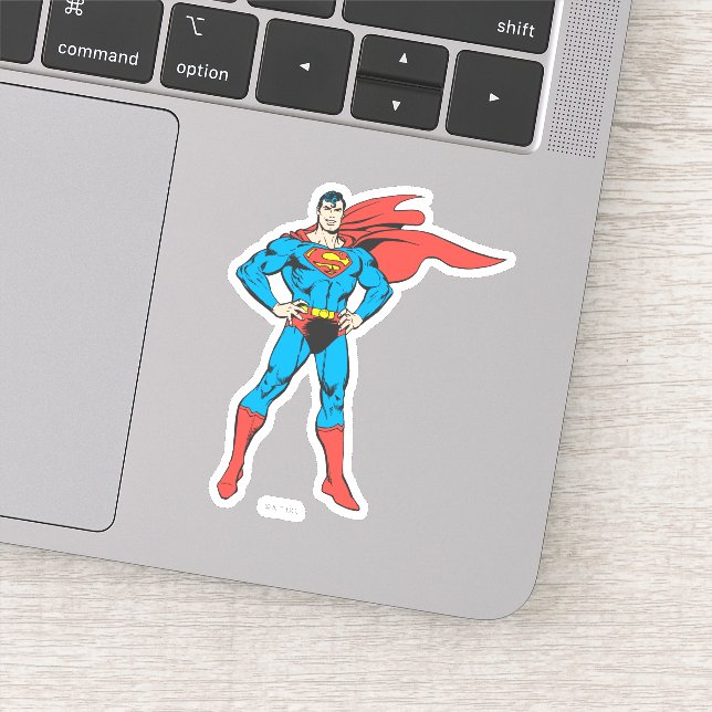 Superman Posing Sticker (Detail)