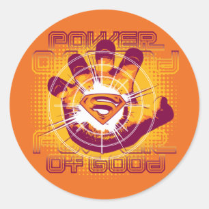 Superman Power of Good Classic Round Sticker