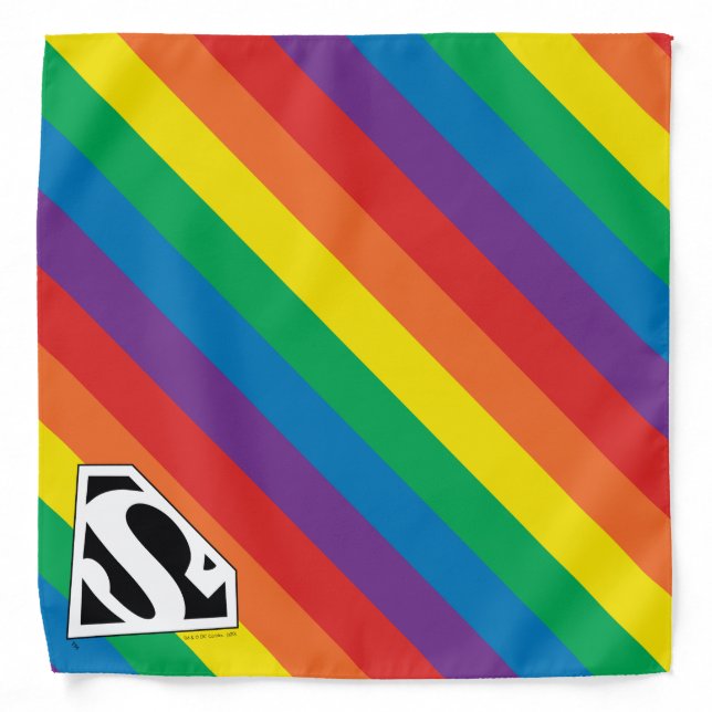 Superman Rainbow Logo Bandana (Front)