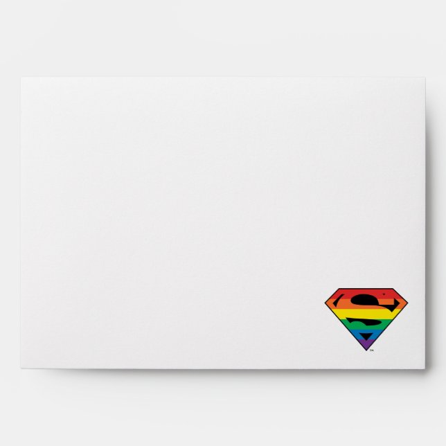 Superman Rainbow Logo Envelope (Front)