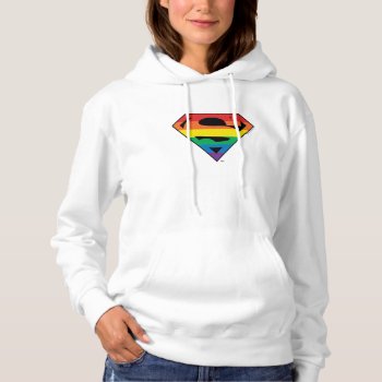 Superman Rainbow Logo Hoodie by justiceleague at Zazzle