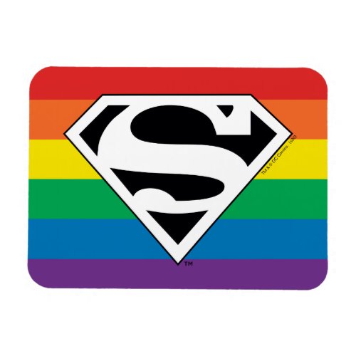 Superman Rainbow Logo Magnet