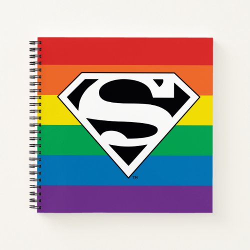 Superman Rainbow Logo Notebook