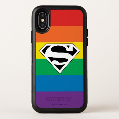 Superman Rainbow Logo OtterBox Symmetry iPhone X Case