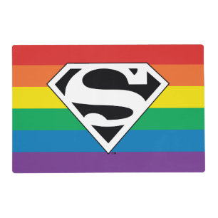 Superman Rainbow Logo Placemat
